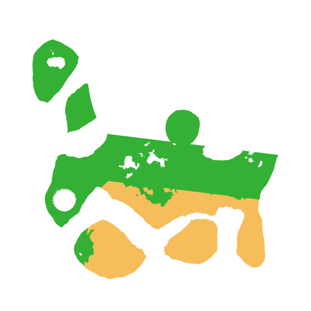 Biome Rust Map: Barren, Size: 2450, Seed: 2147483645