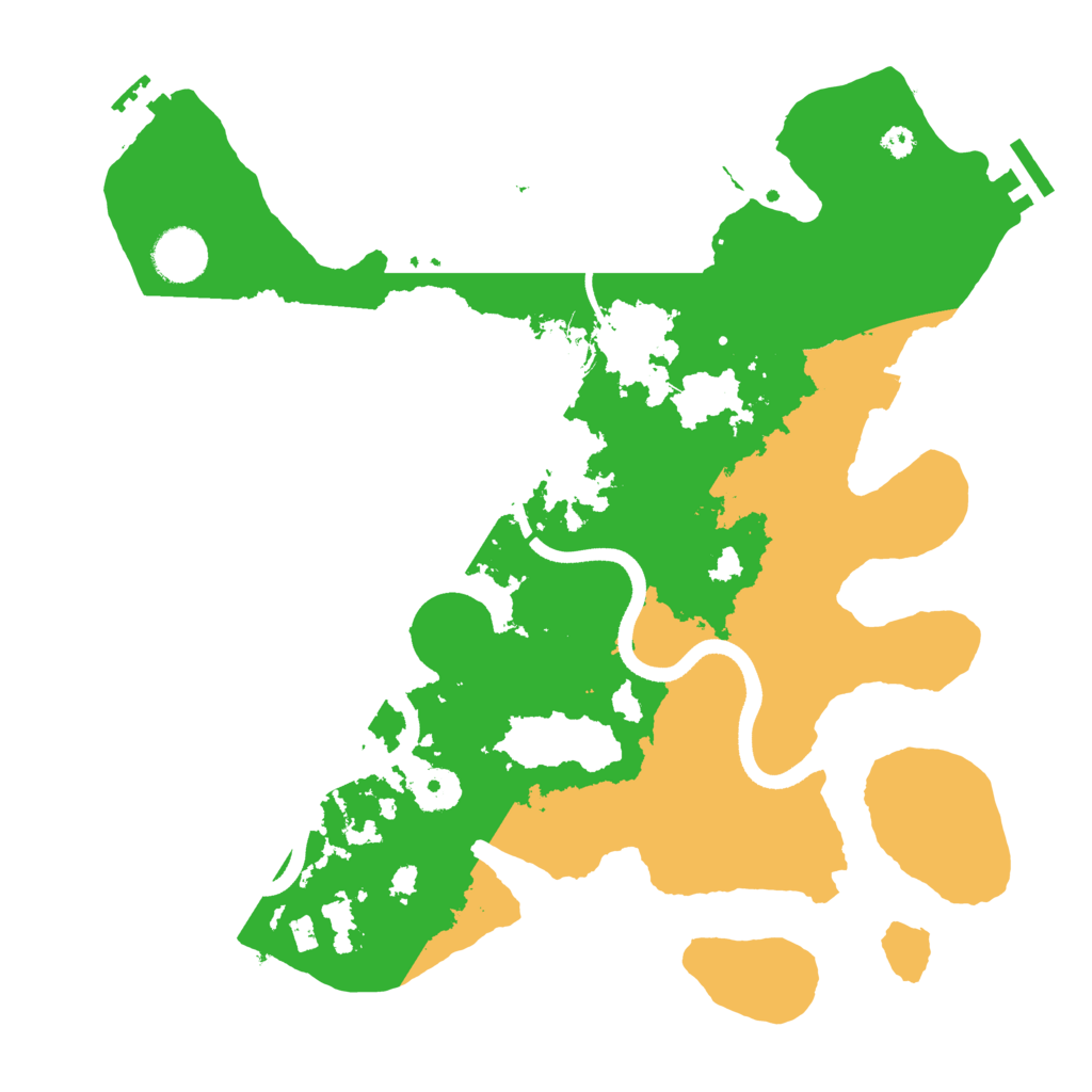 Biome Rust Map: Procedural Map, Size: 3500, Seed: 548