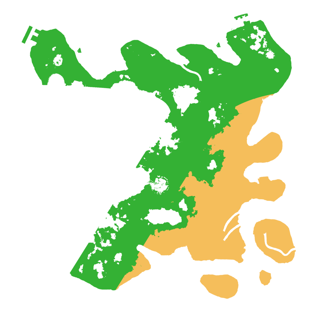 Biome Rust Map: Procedural Map, Size: 3500, Seed: 548