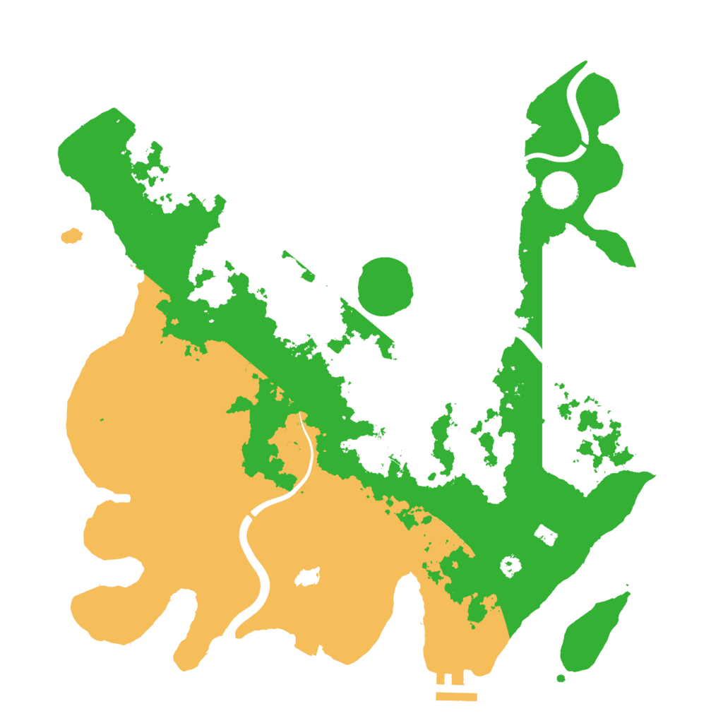 Biome Rust Map: Procedural Map, Size: 3550, Seed: 951752