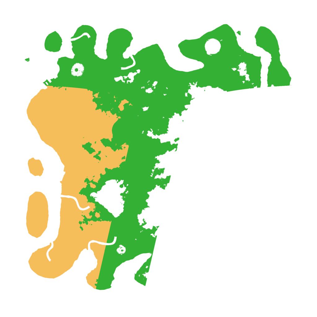 Biome Rust Map: Procedural Map, Size: 3700, Seed: 65464984