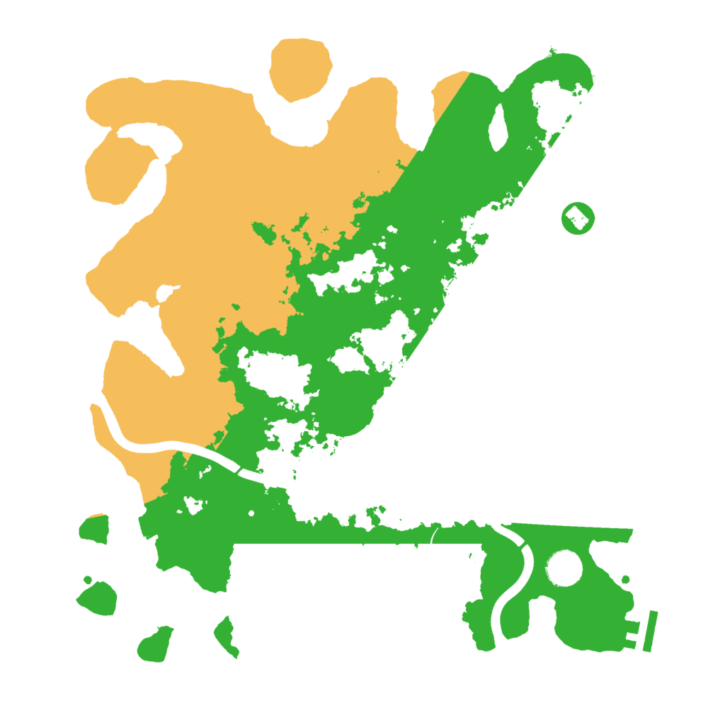 Biome Rust Map: Procedural Map, Size: 3550, Seed: 207599