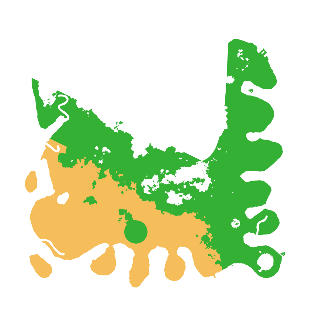 Biome Rust Map: Procedural Map, Size: 3550, Seed: 396616