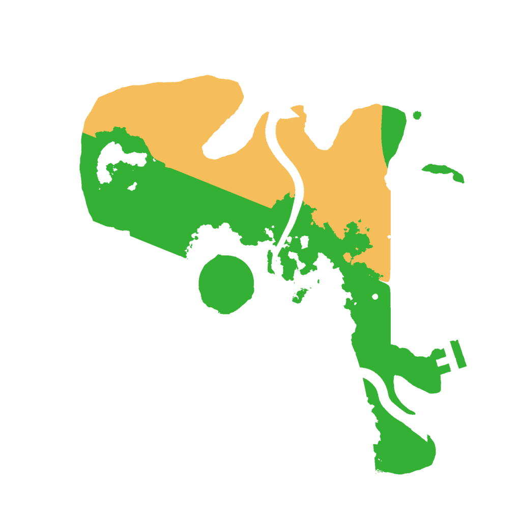 Biome Rust Map: Procedural Map, Size: 2500, Seed: 563452