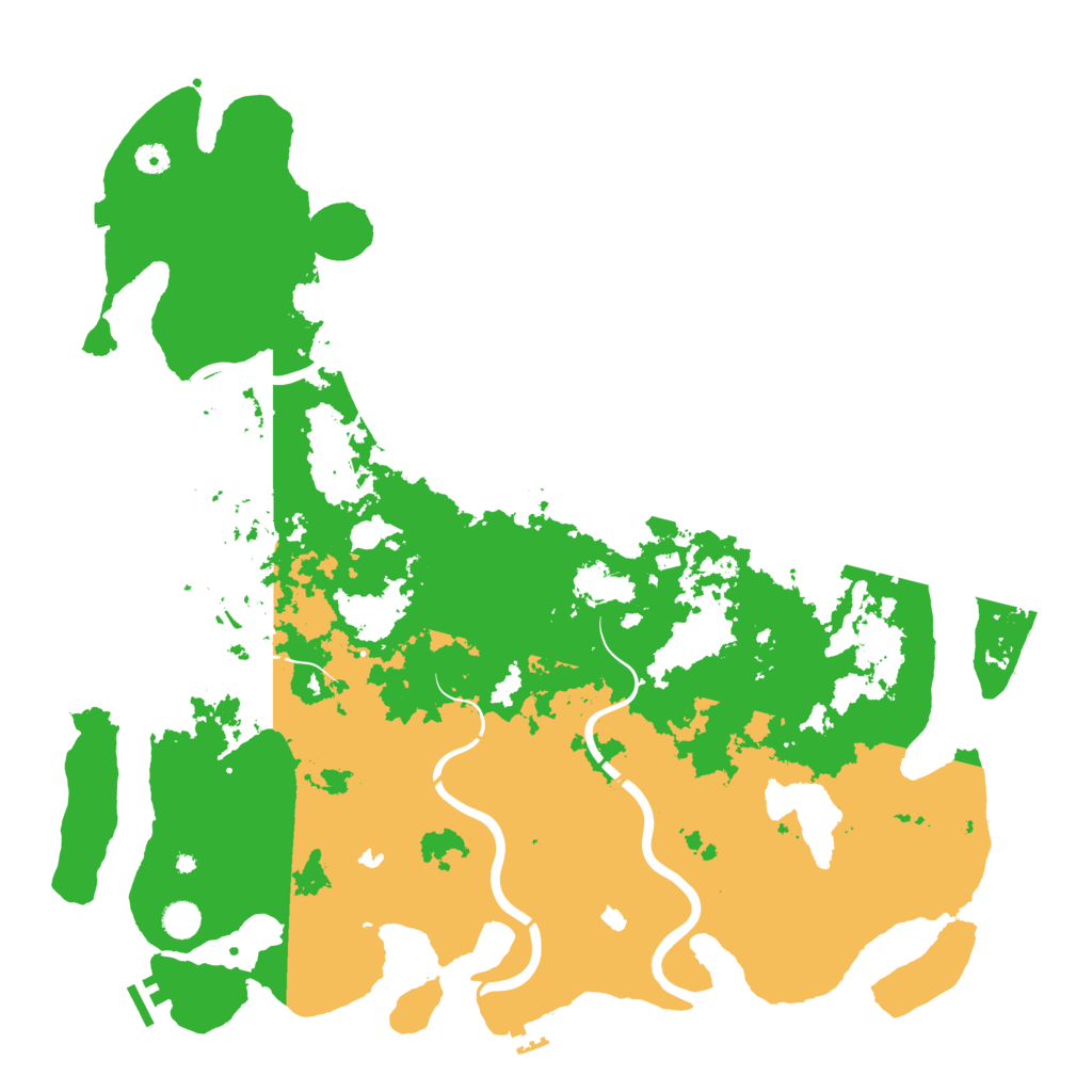 Biome Rust Map: Procedural Map, Size: 5000, Seed: 604