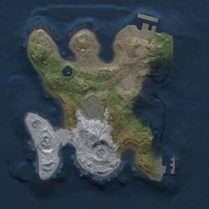 Thumbnail Rust Map: Procedural Map, Size: 2000, Seed: 3, 5 Monuments