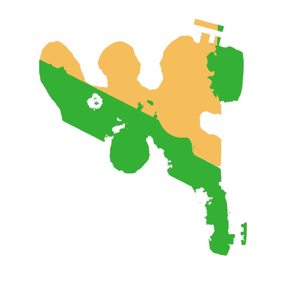 Biome Rust Map: Procedural Map, Size: 2000, Seed: 3