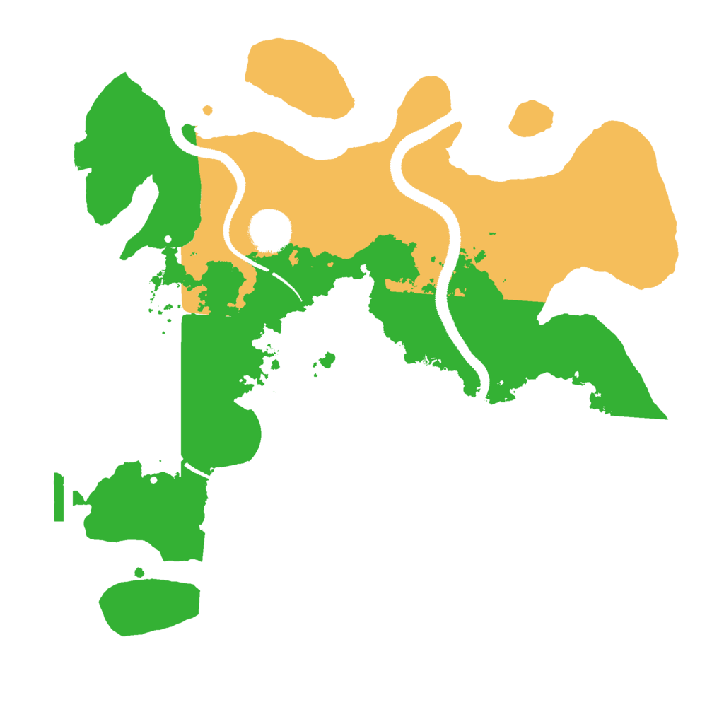 Biome Rust Map: Procedural Map, Size: 3000, Seed: 1342294616