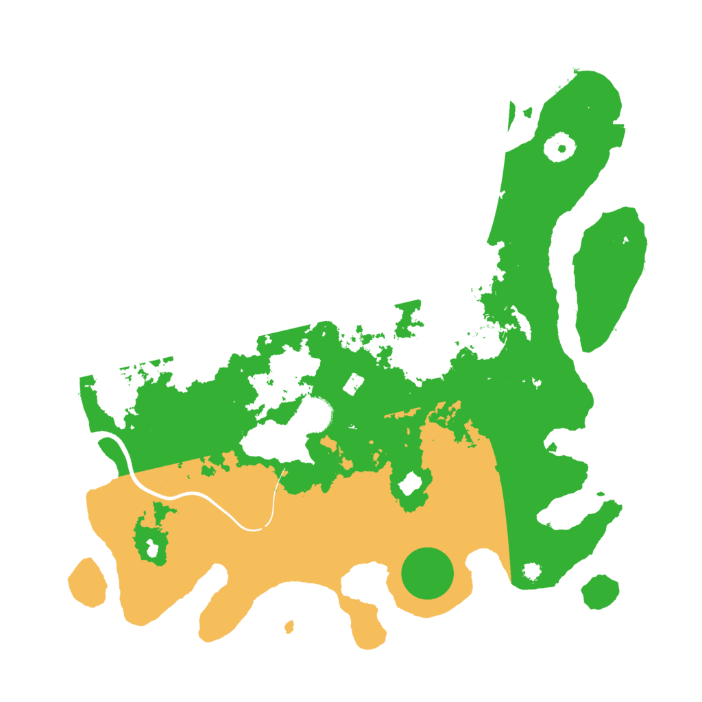 Biome Rust Map: Procedural Map, Size: 3550, Seed: 195795