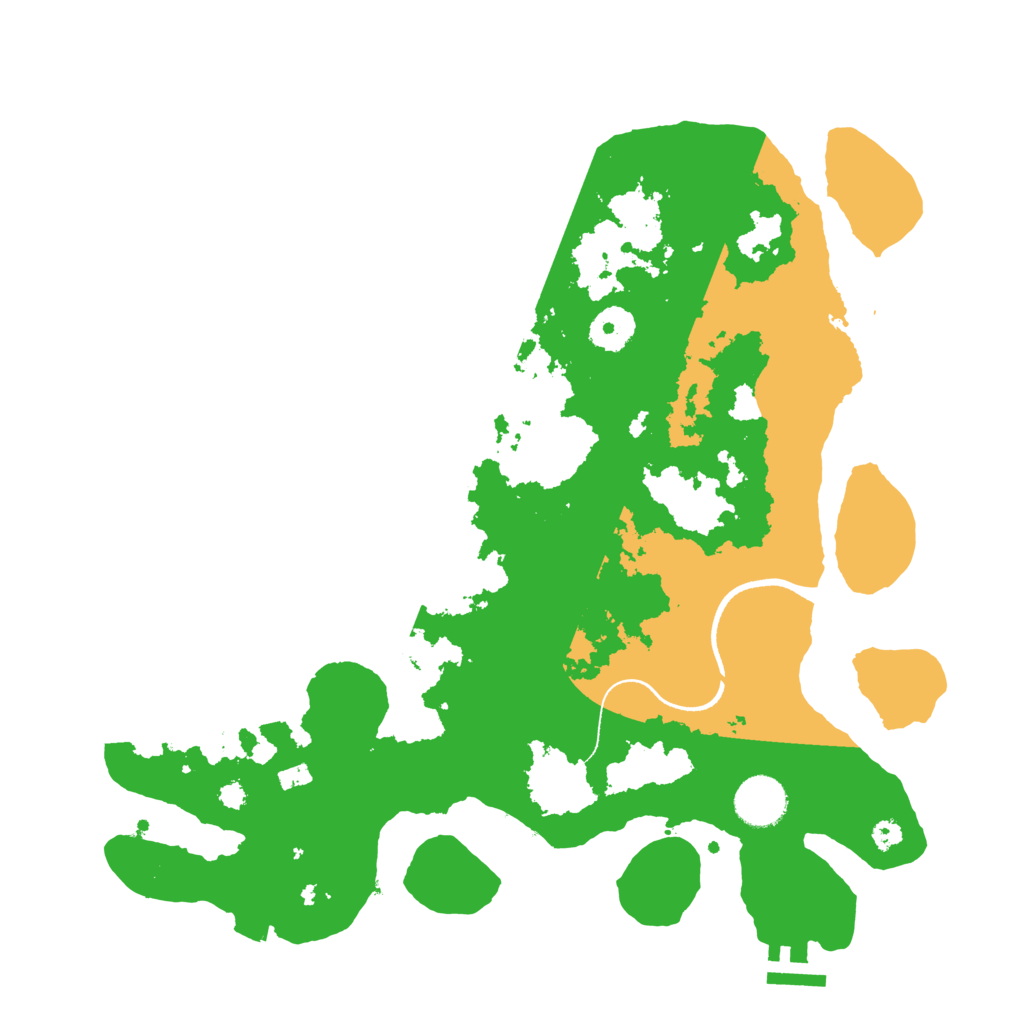 Biome Rust Map: Procedural Map, Size: 3500, Seed: 1066998289