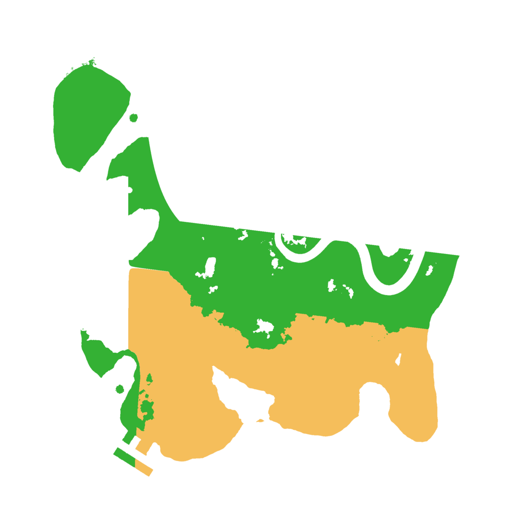 Biome Rust Map: Procedural Map, Size: 2450, Seed: 2147483645