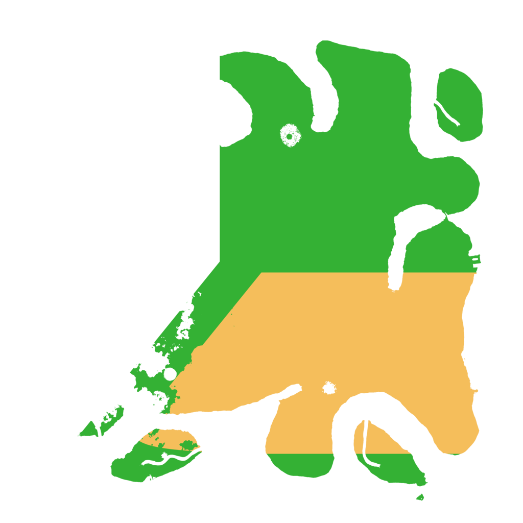 Biome Rust Map: Procedural Map, Size: 3700, Seed: 930427910