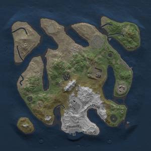 Thumbnail Rust Map: Procedural Map, Size: 3000, Seed: 56, 14 Monuments