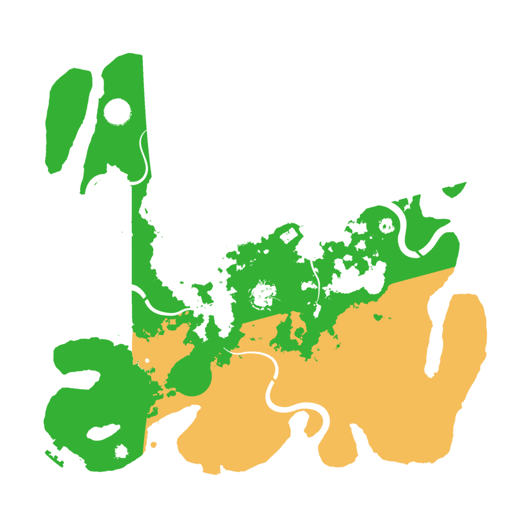 Biome Rust Map: Procedural Map, Size: 3500, Seed: 122456