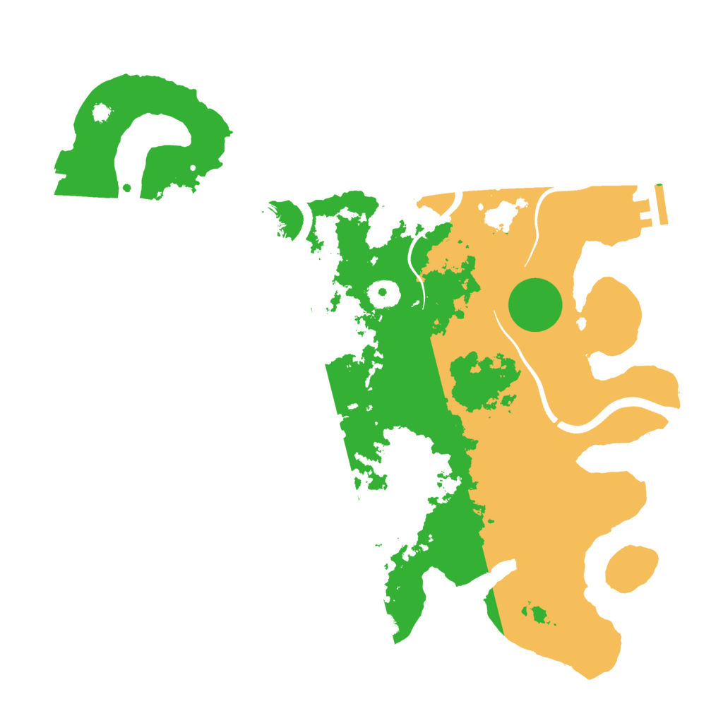Biome Rust Map: Procedural Map, Size: 3550, Seed: 909017