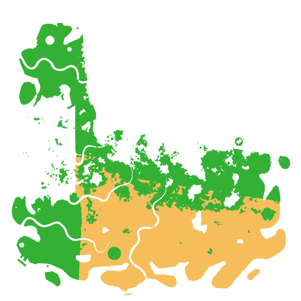 Biome Rust Map: Procedural Map, Size: 6000, Seed: 84775224