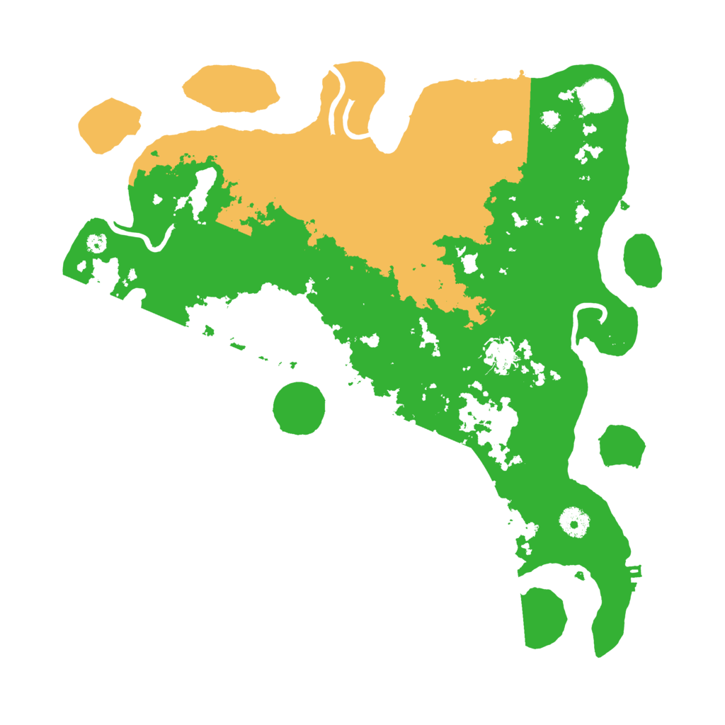 Biome Rust Map: Procedural Map, Size: 3700, Seed: 13831