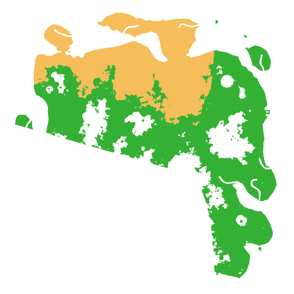 Biome Rust Map: Procedural Map, Size: 4100, Seed: 2147483647