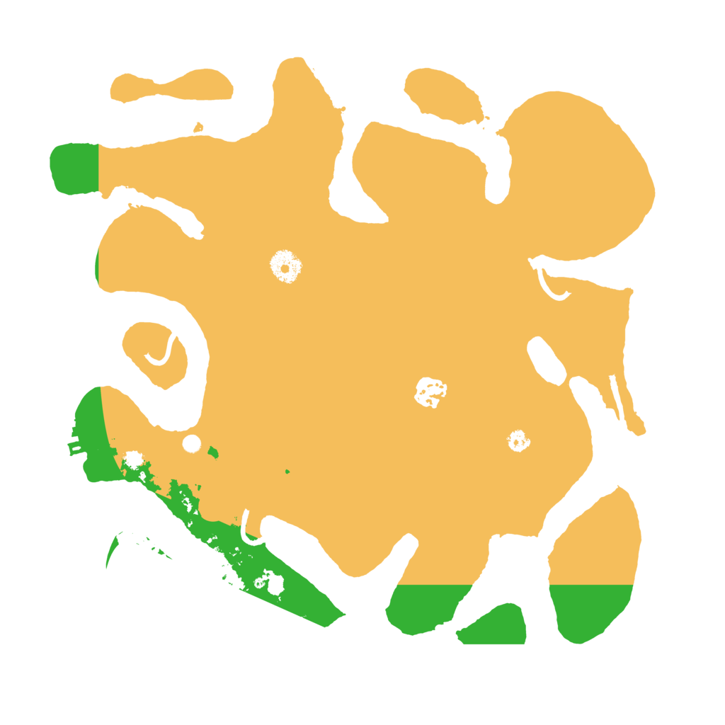 Biome Rust Map: Procedural Map, Size: 3500, Seed: 13833