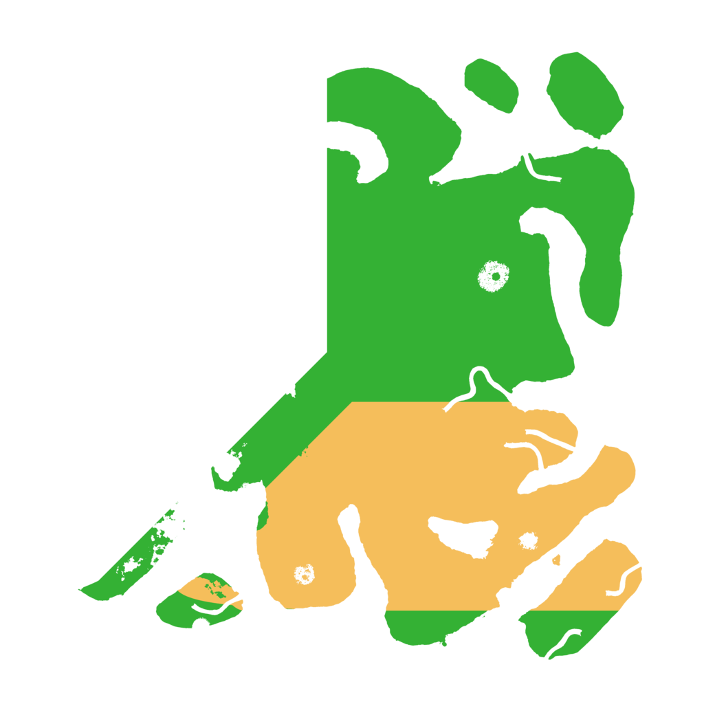 Biome Rust Map: Procedural Map, Size: 3500, Seed: 43332