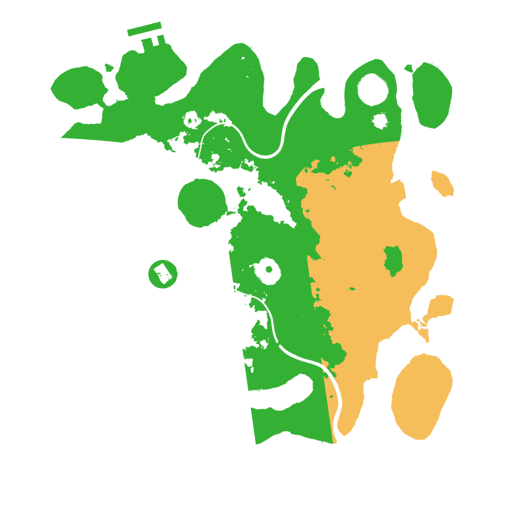 Biome Rust Map: Procedural Map, Size: 3000, Seed: 1206452823