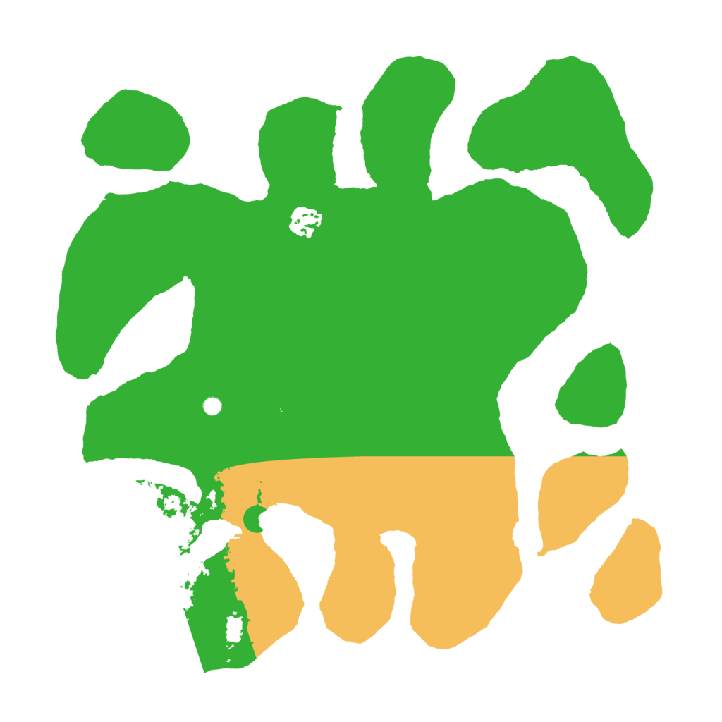 Biome Rust Map: Barren, Size: 3500, Seed: 95