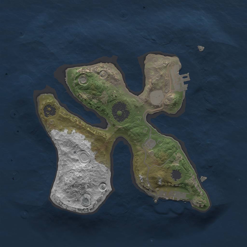 Rust Map: Procedural Map, Size: 2000, Seed: 108348, 7 Monuments