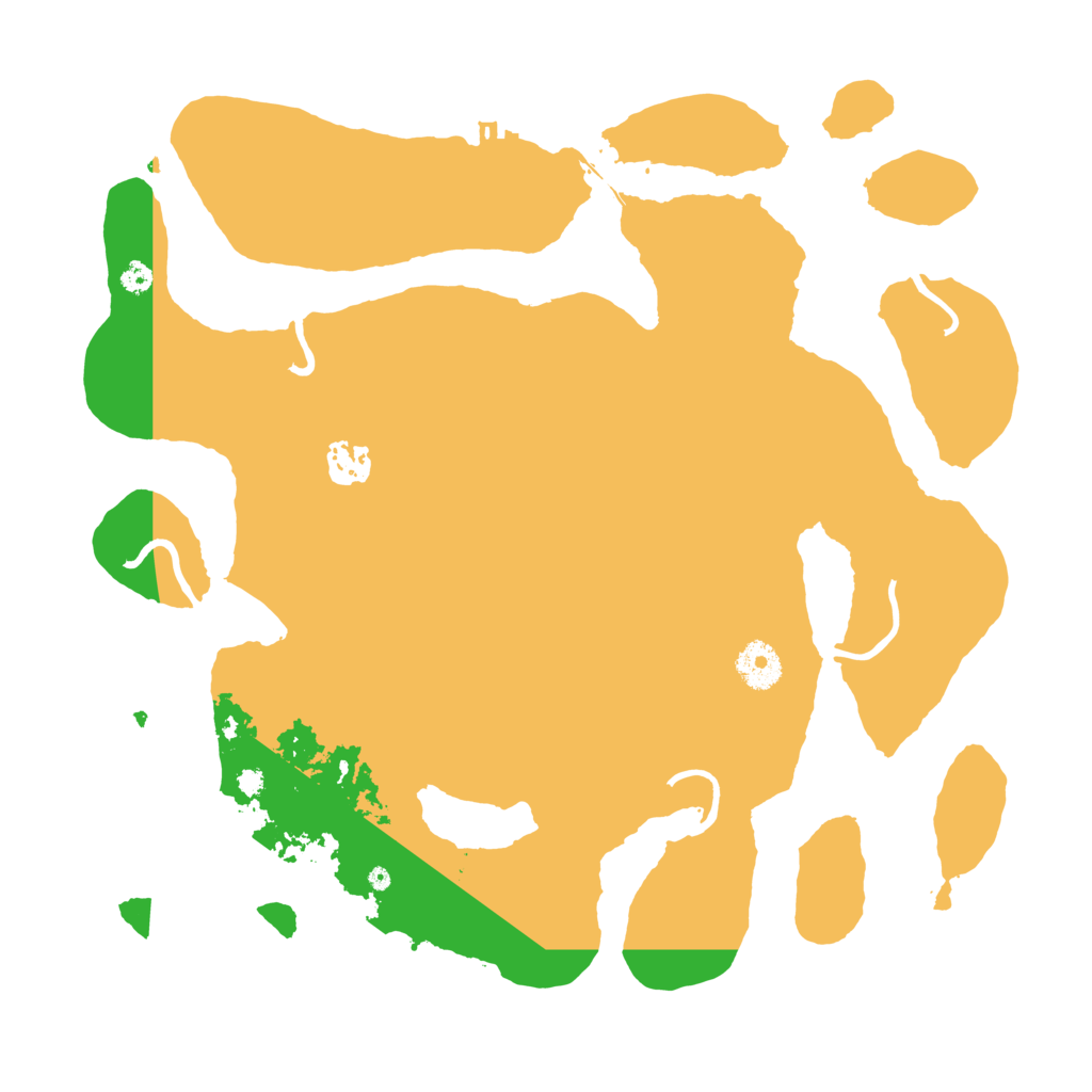 Biome Rust Map: Procedural Map, Size: 3600, Seed: 98765