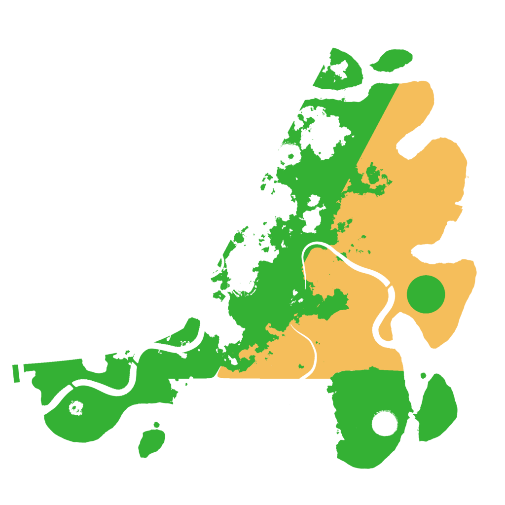 Biome Rust Map: Procedural Map, Size: 3500, Seed: 279862712