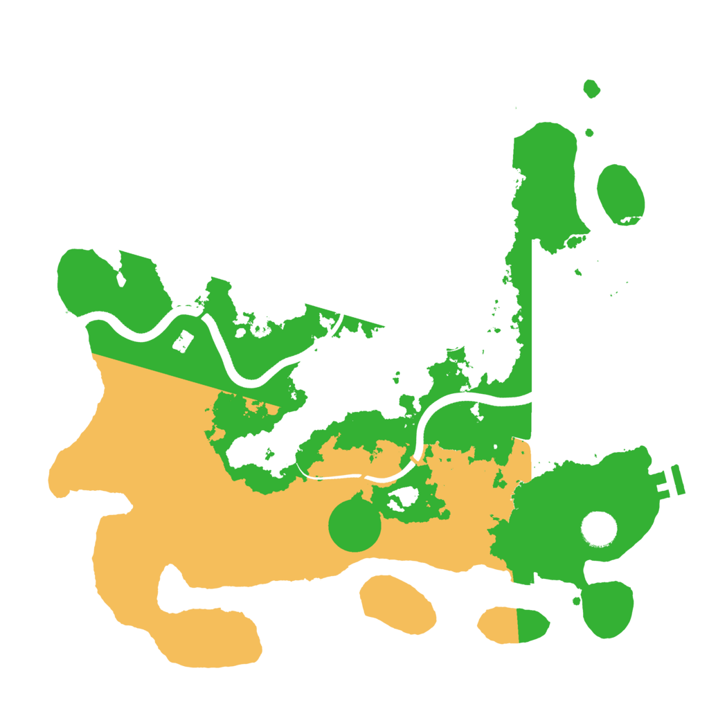 Biome Rust Map: Procedural Map, Size: 3550, Seed: 869825