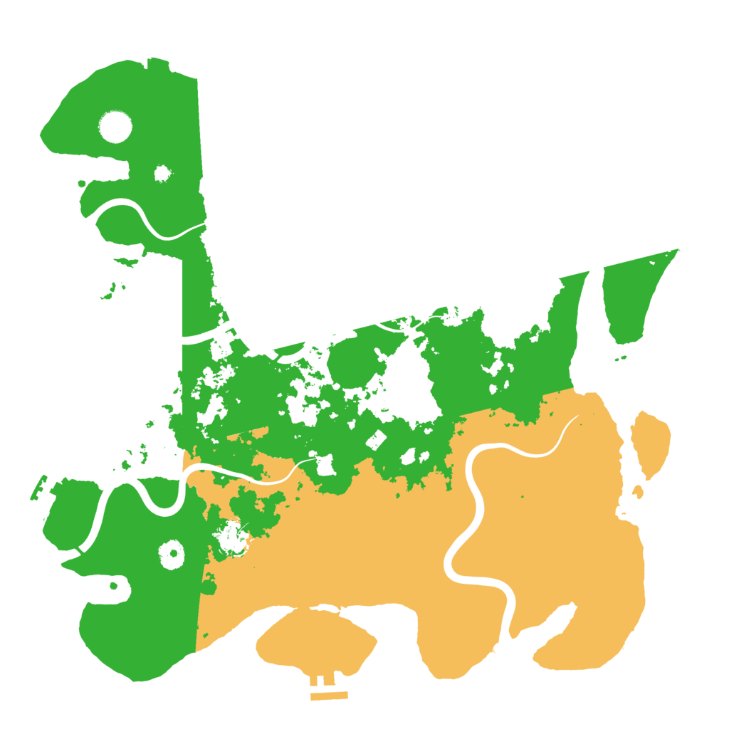 Biome Rust Map: Procedural Map, Size: 3950, Seed: 1108537267