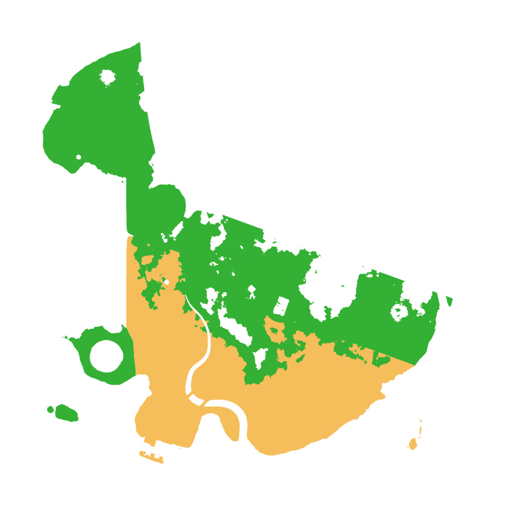 Biome Rust Map: Procedural Map, Size: 3000, Seed: 1356385402