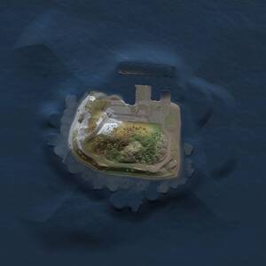 Thumbnail Rust Map: Procedural Map, Size: 1000, Seed: 12345, 2 Monuments