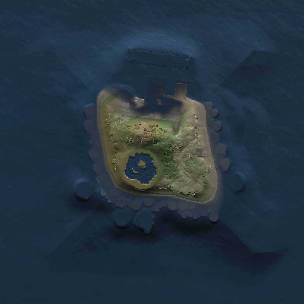 Rust Map: Procedural Map, Size: 1000, Seed: 70, 2 Monuments