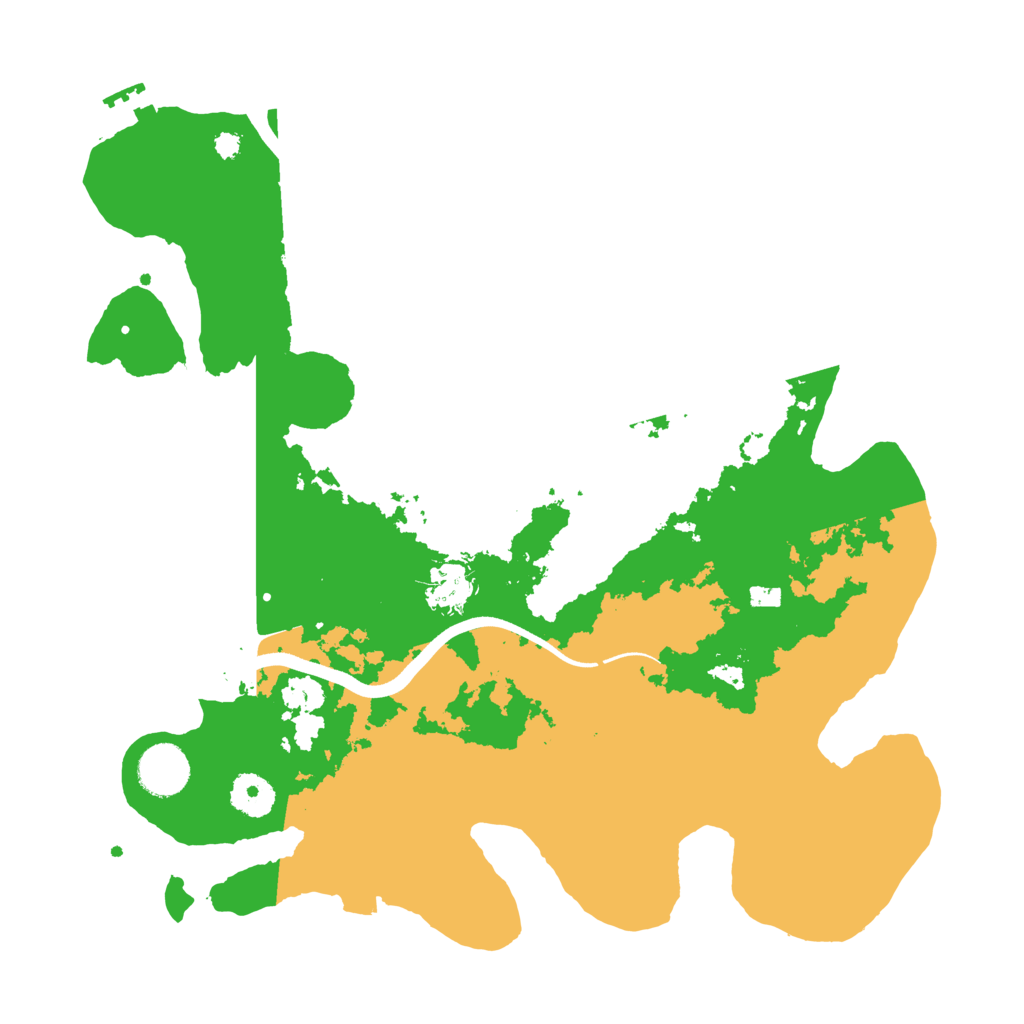 Biome Rust Map: Procedural Map, Size: 3550, Seed: 111147