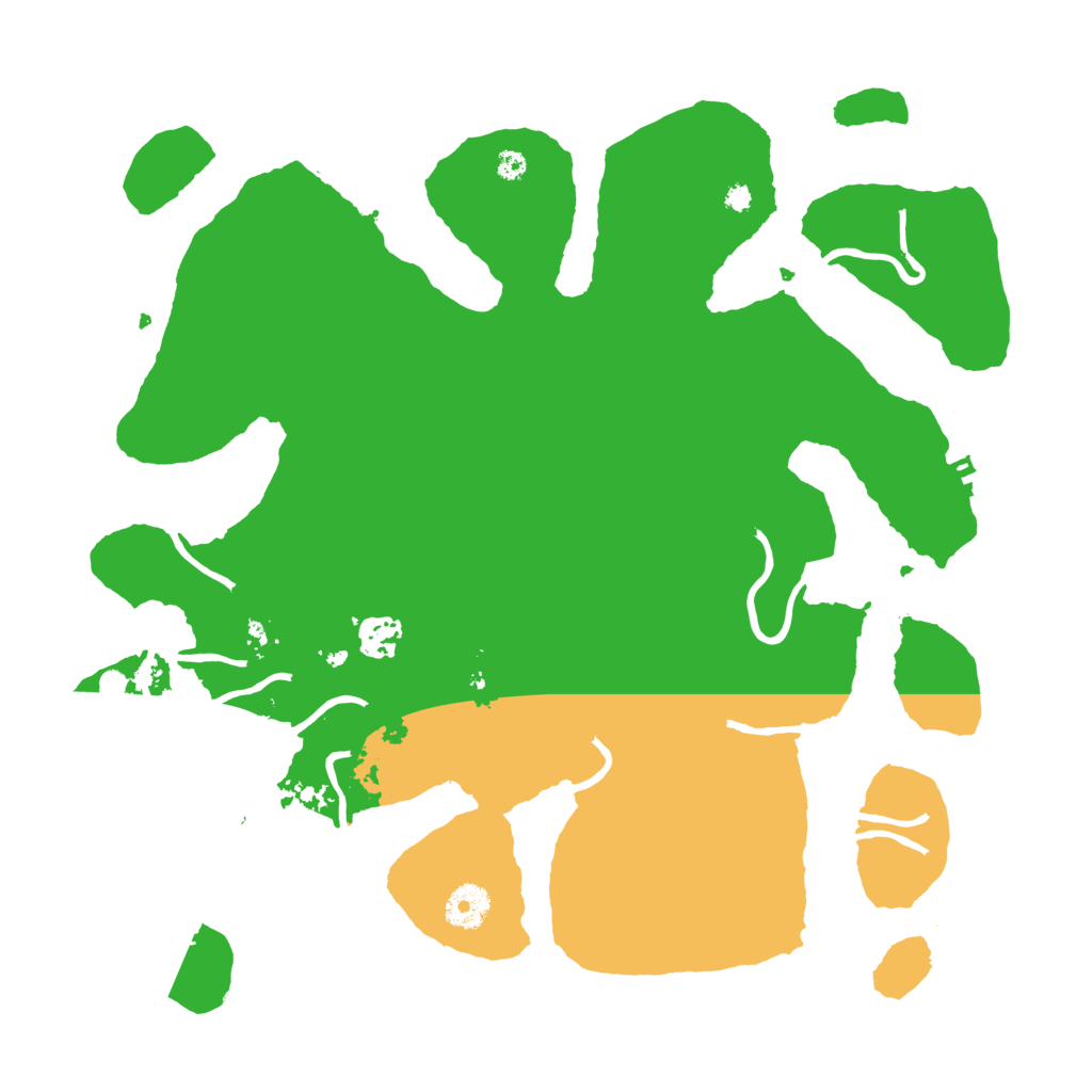 Biome Rust Map: Procedural Map, Size: 3700, Seed: 45621