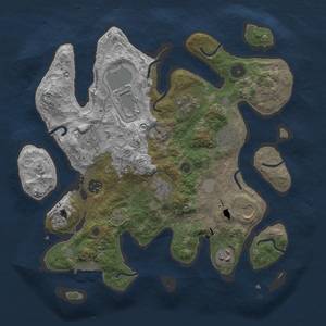 Thumbnail Rust Map: Procedural Map, Size: 3500, Seed: 21, 16 Monuments