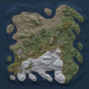 Thumbnail Rust Map: Procedural Map, Size: 4000, Seed: 30, 19 Monuments