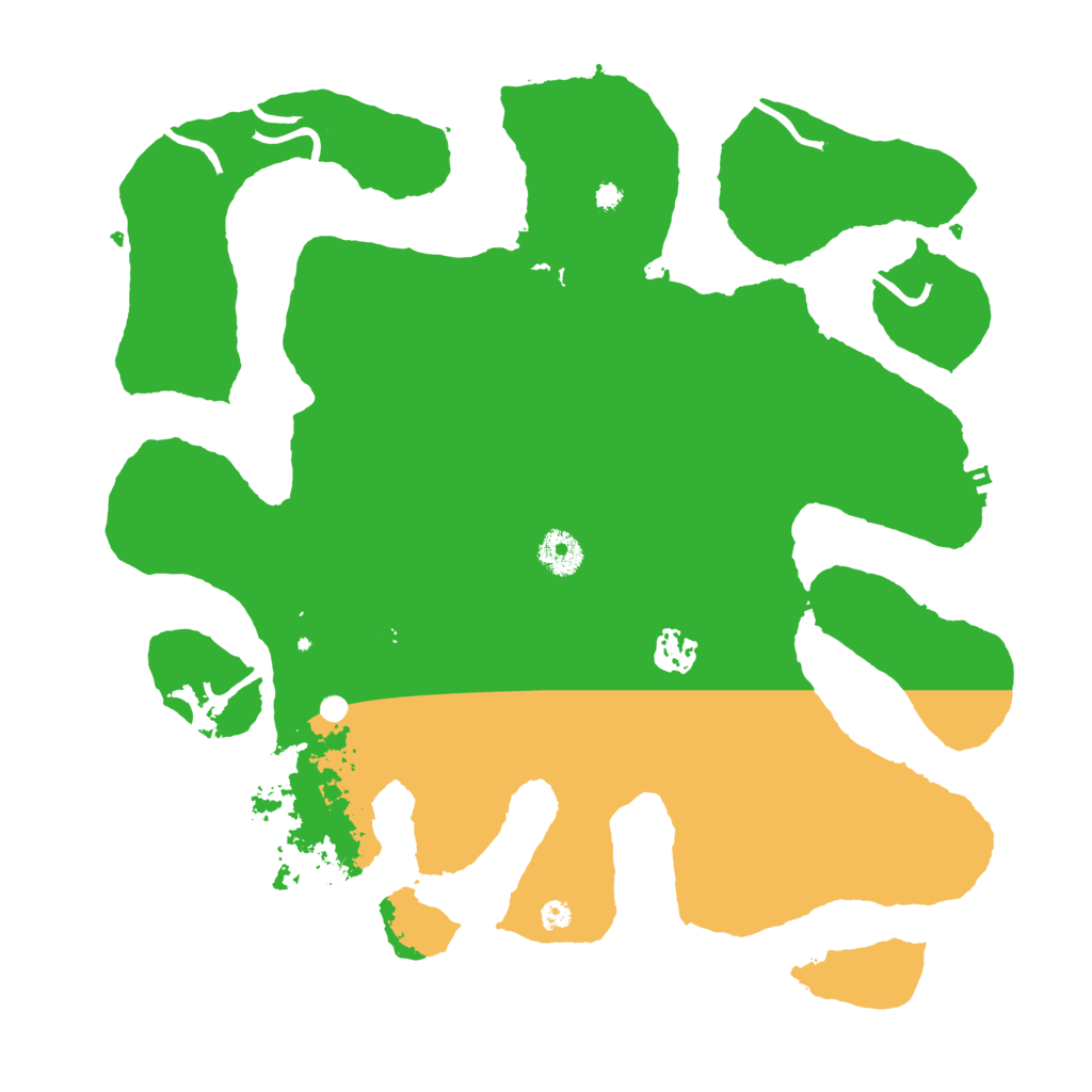 Biome Rust Map: Procedural Map, Size: 3700, Seed: 256877