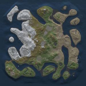 Thumbnail Rust Map: Procedural Map, Size: 3850, Seed: 929384748, 18 Monuments