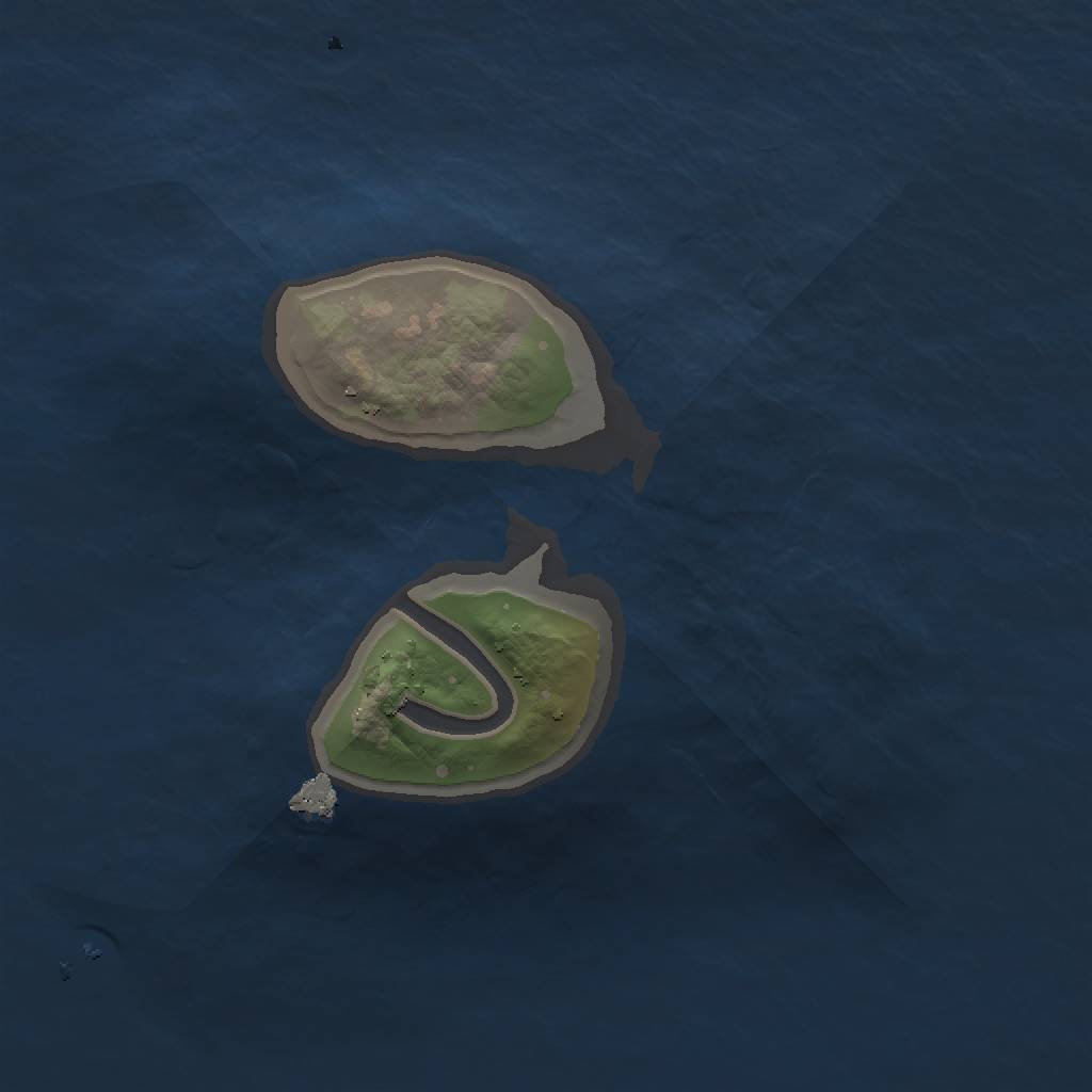 Rust Map: Procedural Map, Size: 1250, Seed: 1015, 3 Monuments