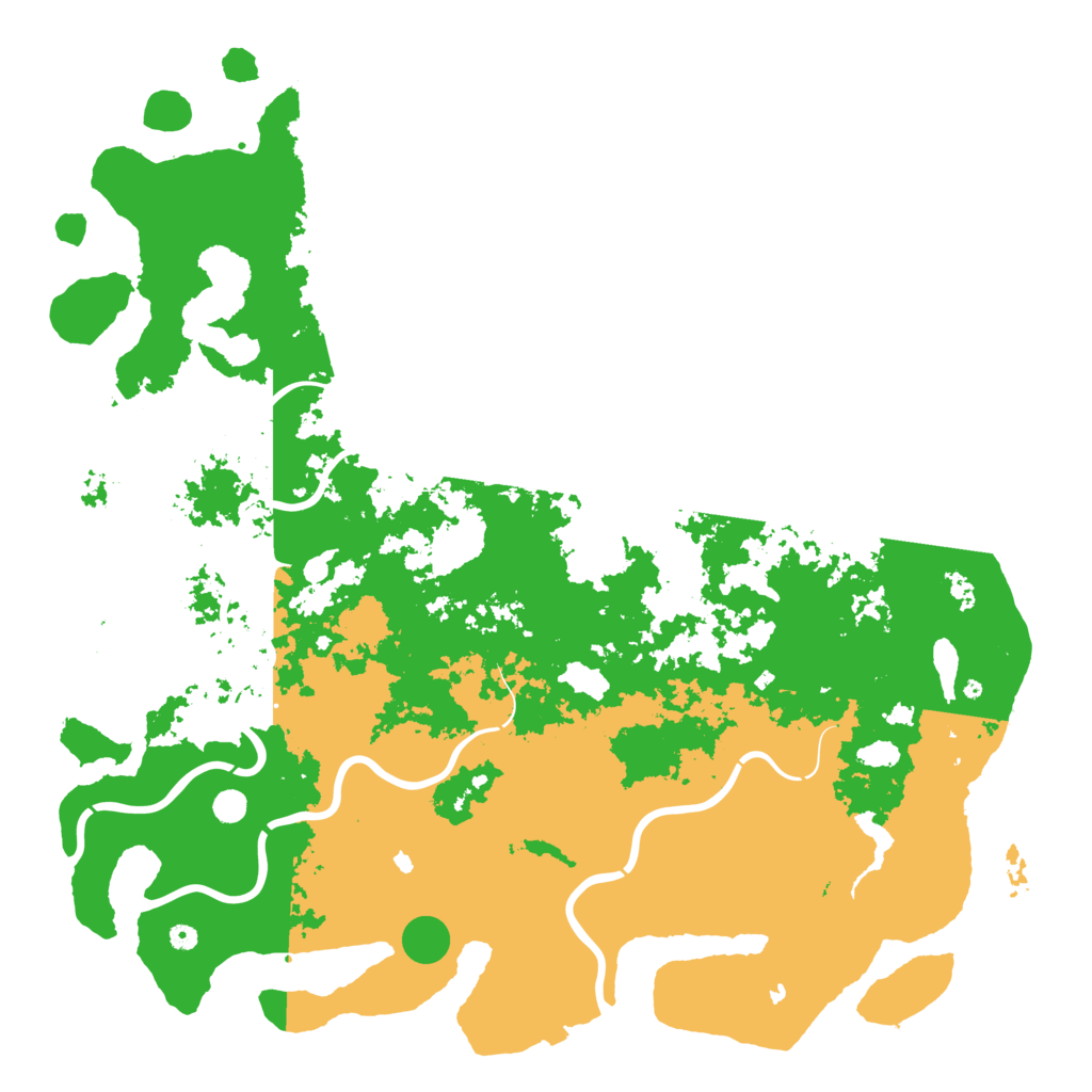 Biome Rust Map: Procedural Map, Size: 6000, Seed: 64363