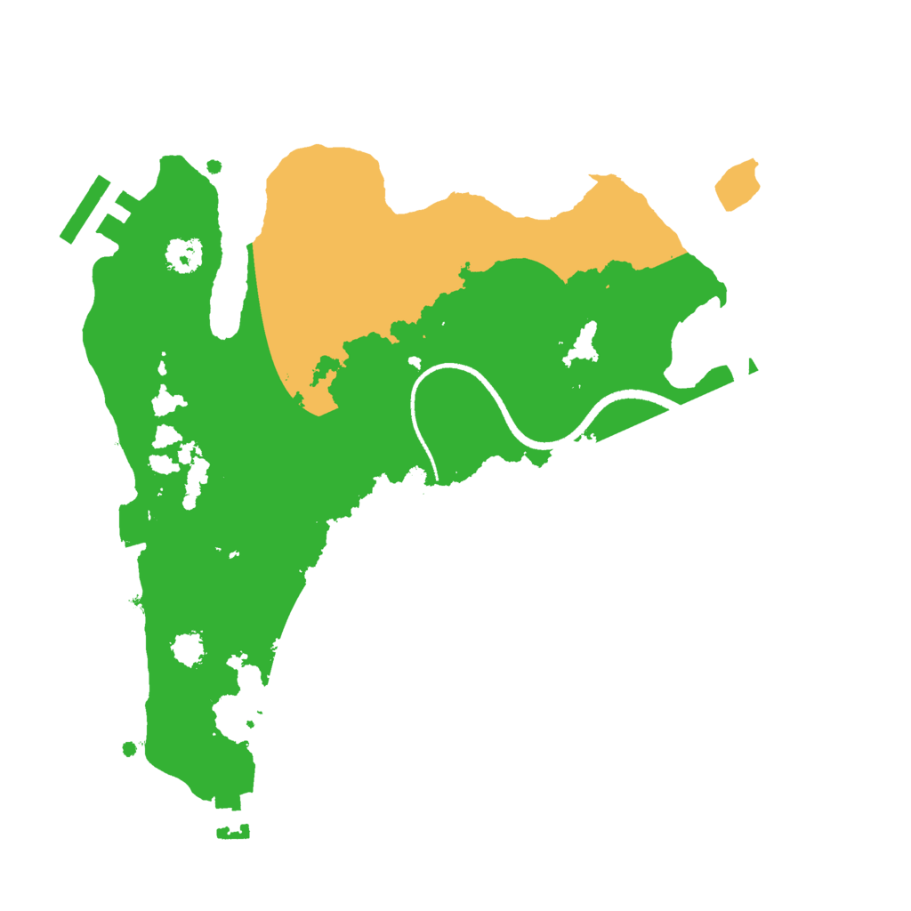 Biome Rust Map: Procedural Map, Size: 2500, Seed: 367237614