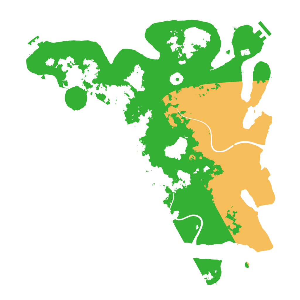 Biome Rust Map: Procedural Map, Size: 3550, Seed: 54534