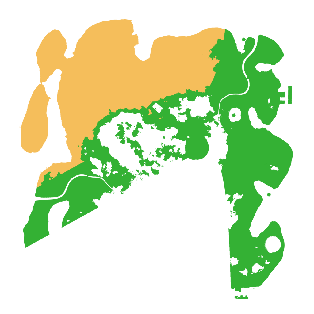Biome Rust Map: Procedural Map, Size: 3500, Seed: 1965304080