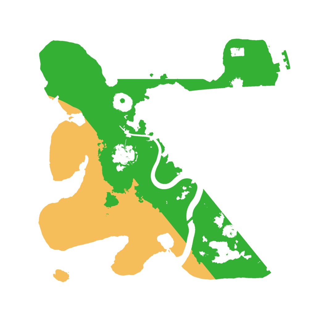 Biome Rust Map: Procedural Map, Size: 2500, Seed: 733807044