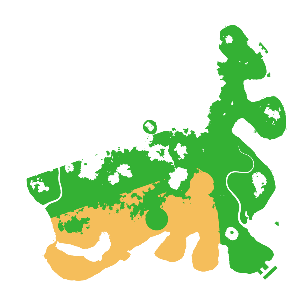 Biome Rust Map: Procedural Map, Size: 3550, Seed: 423542506