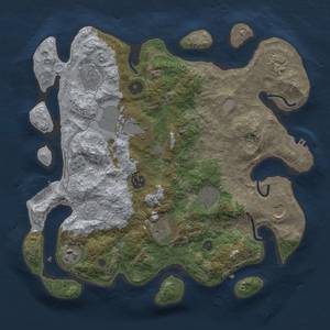 Thumbnail Rust Map: Procedural Map, Size: 3500, Seed: 256, 16 Monuments