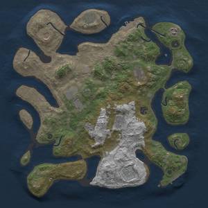 Thumbnail Rust Map: Procedural Map, Size: 4000, Seed: 117138, 17 Monuments