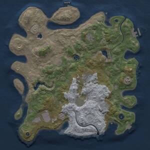 Thumbnail Rust Map: Procedural Map, Size: 4000, Seed: 117138, 16 Monuments